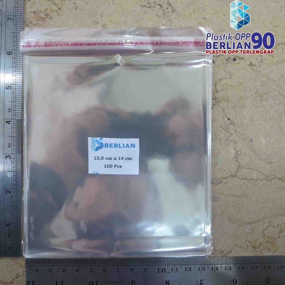 

[ A - H ] Plastik OPP 13,5 X 14 CM TEBAL 20 MIC 100LBR Lem Atau Seal