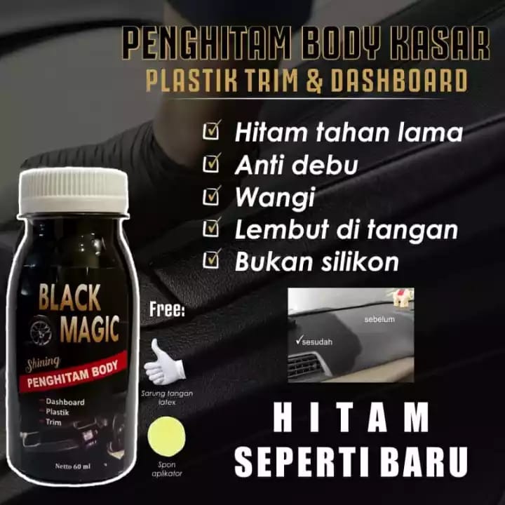 BLACK MAGIC SHINNING SPRAY, CAIRAN PENGHITAM DASBOR MOBIL, PENGHITAM DASBOR MOTOR, PENGHITAM BODI MOTOR, PENGHITAM DASBOARD MOBIL, PENGHITAM BODY KENDARAAN, TITAN BLACK CAIRAN KENDARAAN, KIT PENGHITAM DASBORT, ALAT PENGHITAM DASBOR, PEMBERSIH DASBOR MOBIL