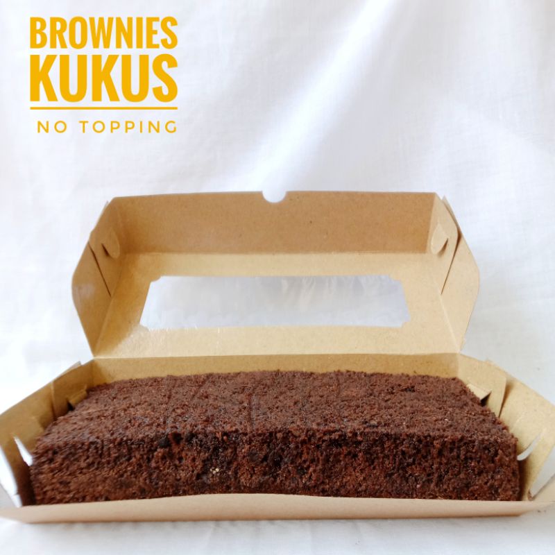 

dessert mboiss - brownies kukus polos tanpa topping (22×10) full coklat