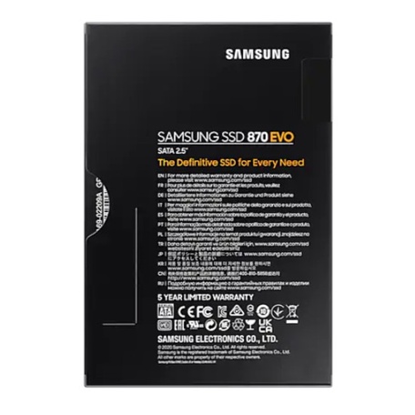 SAMSUNG SSD 870 EVO 2TB / 2.5&quot; SATA / 870 EVO SSD / 5 years warranty