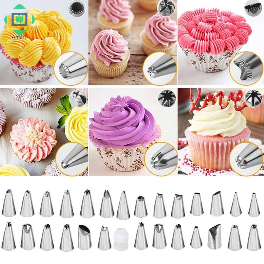 Spuit Set 24Pcs Spuit Penghias Kue Cetakan Kue Semprit