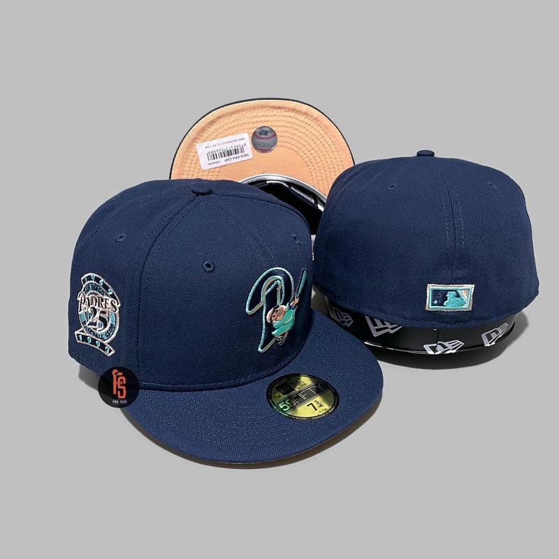 TOPI NEW ERA ORIGINAL 5950 25TH YEAR SAN DIEGO PADRES OCEAN UV PEACH