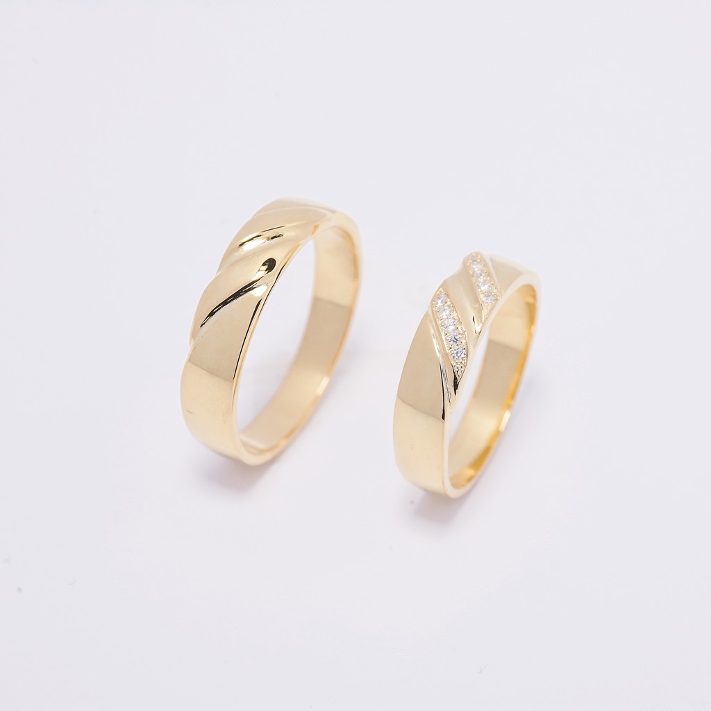 Welight Cincin Nikah Couple Emas 9K - Palladium - We Love