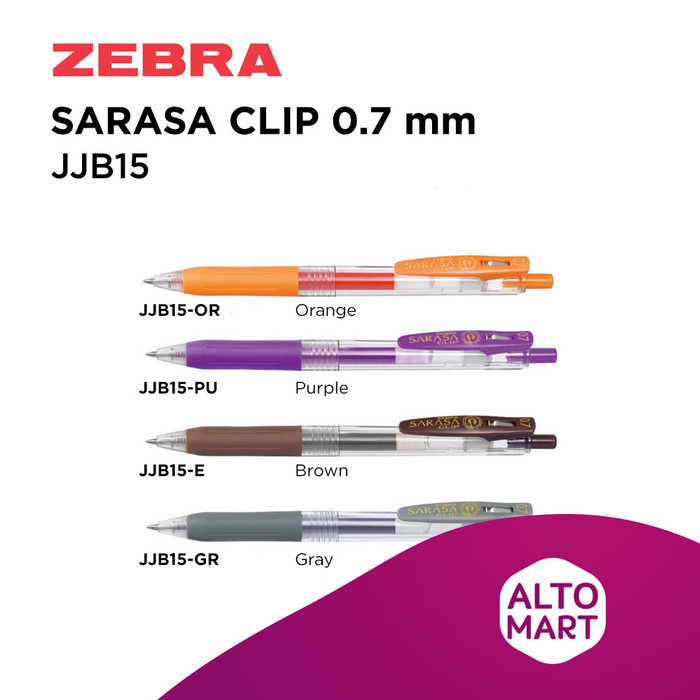 

TERBARU ZEBRA SARASA CLIP JJB15 Gel Pen 0.7 mm - Blueblack
