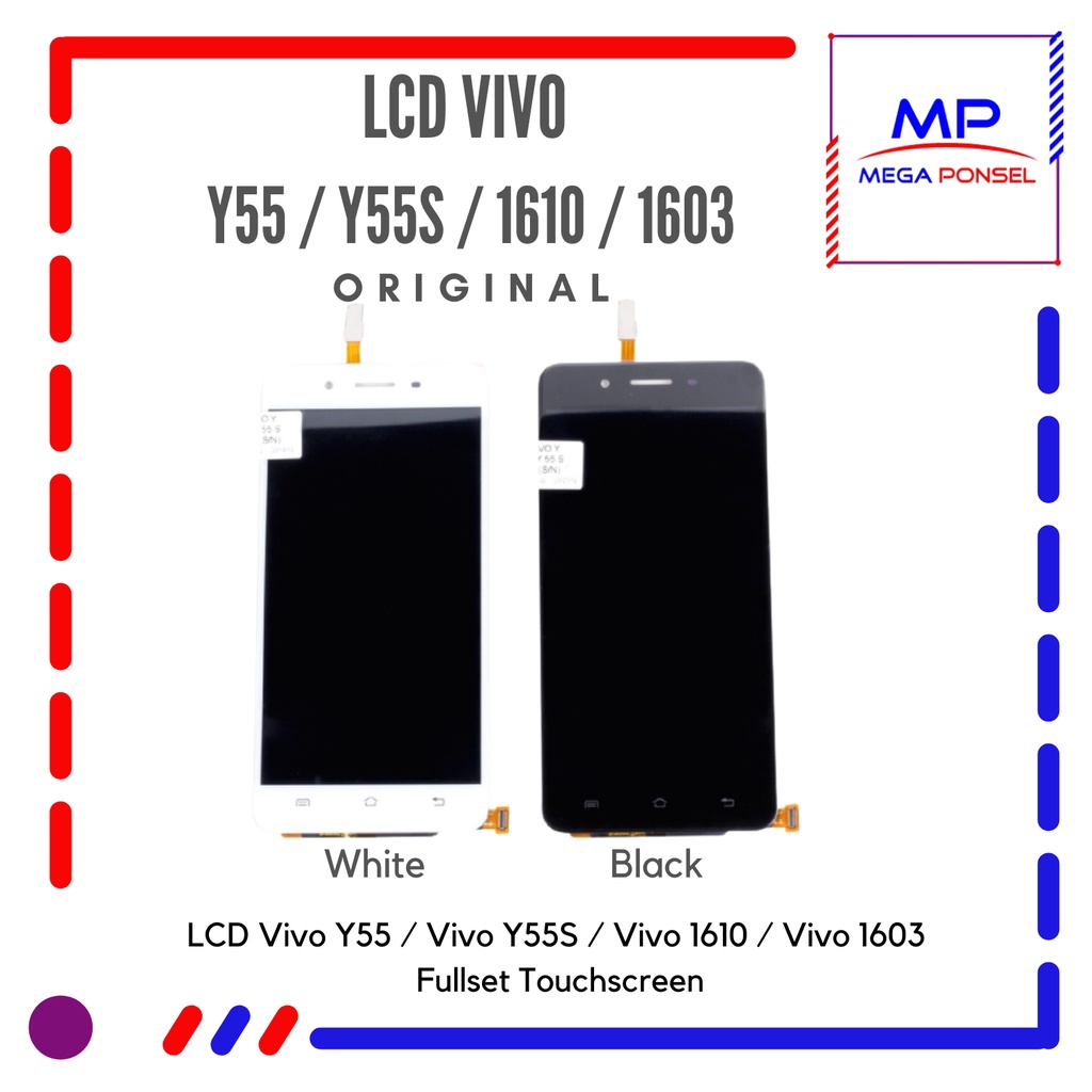 LCD Vivo Y55 / LCD Vivo Y55S / LCD Vivo 1610 / LCD Vivo 1603 Fullset Touchscreen - Mega Ponsel Bandu