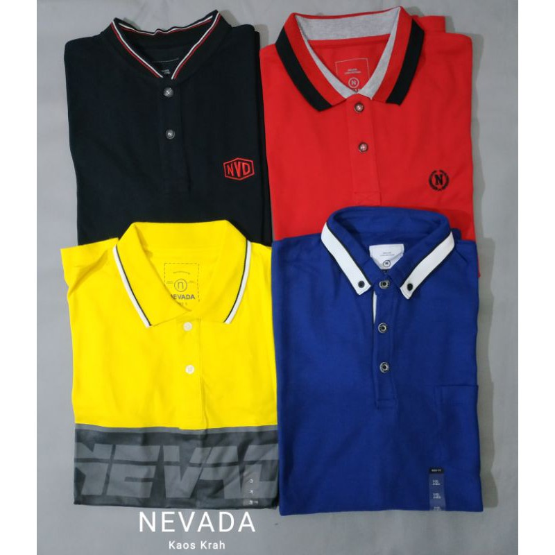 Kaos Kerah Nevada / Kaos Polo Pria