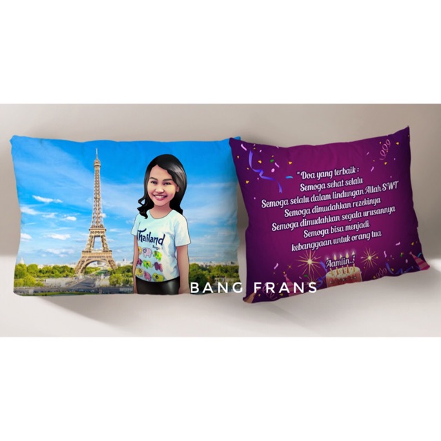 Bantal Karikatur Wajah Lucu & Unik / Bantal Karikatur / Karikatur / Design Karikatur / Bantal Wajah