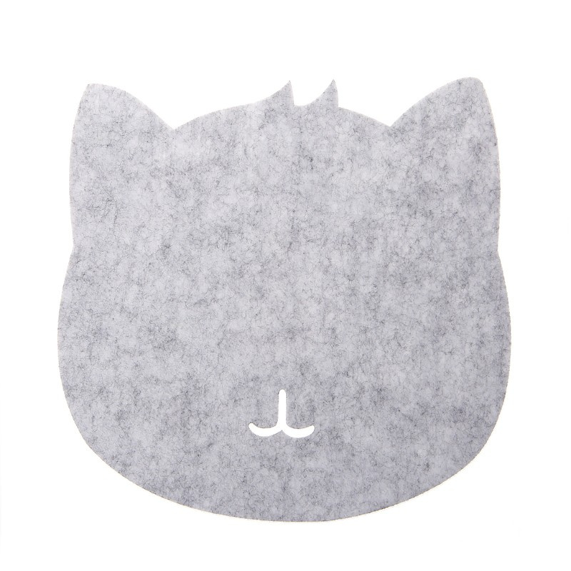 CRE  Universal Thicken Mouse Pad Felt Cloth 200x200x3mm Cute Cat Mouse Pad Mat