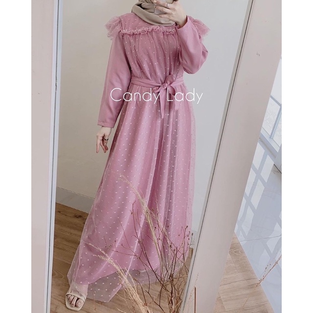 BILLA MAXY DRESS TILE PREMIUM / GAMIS PESTA / DRESS KONDANGAN