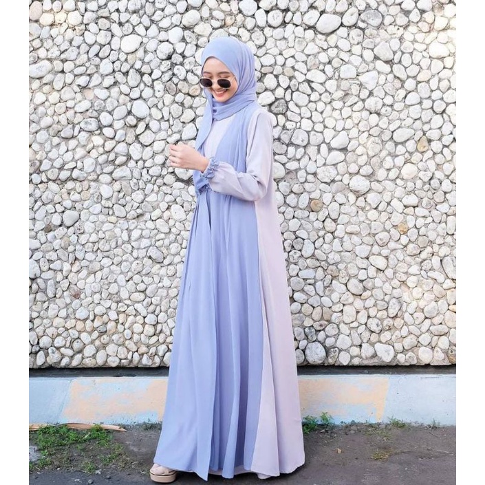 AN NUR DRESS/ GAMIS PLUS PASHMINA / DRESS ITYCREP MIX CRUTY