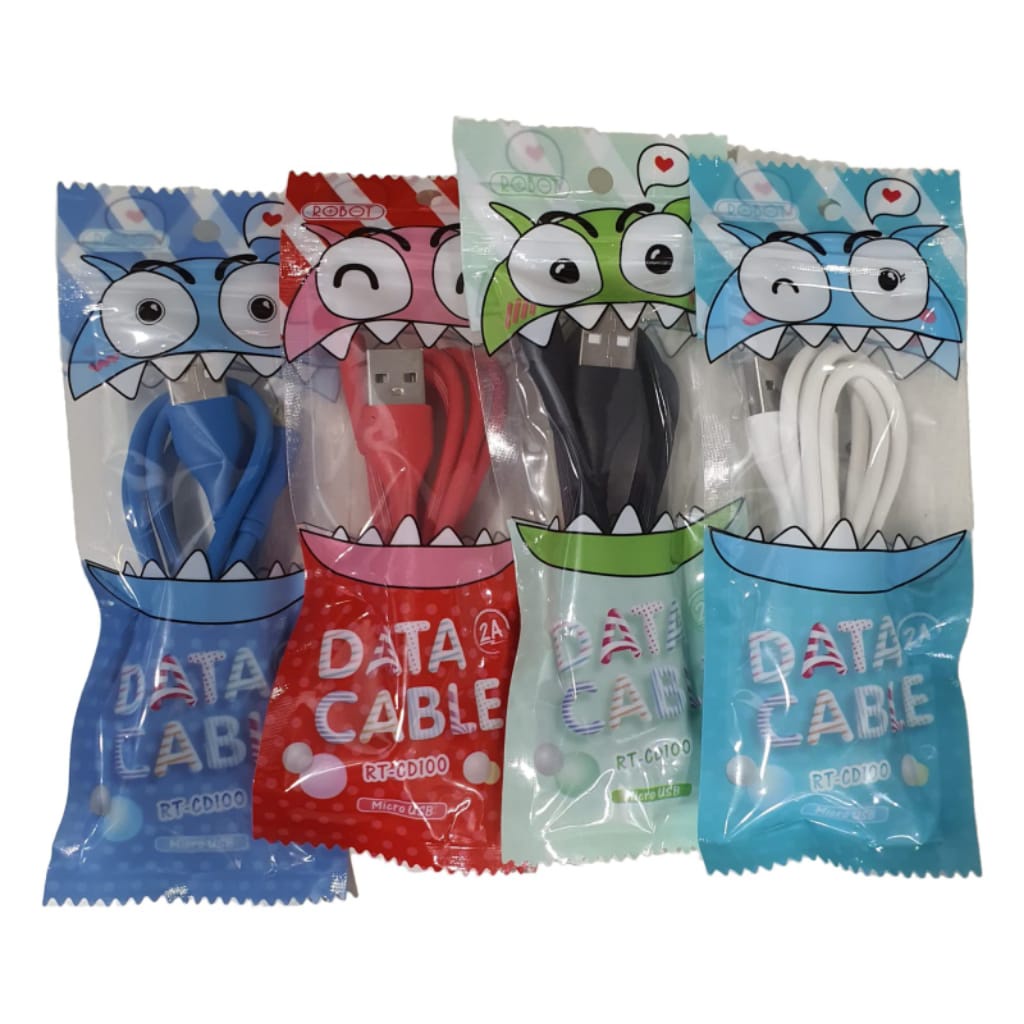 Kabel data Original 100% robot RT-CD100 2A Micro (bisa data)