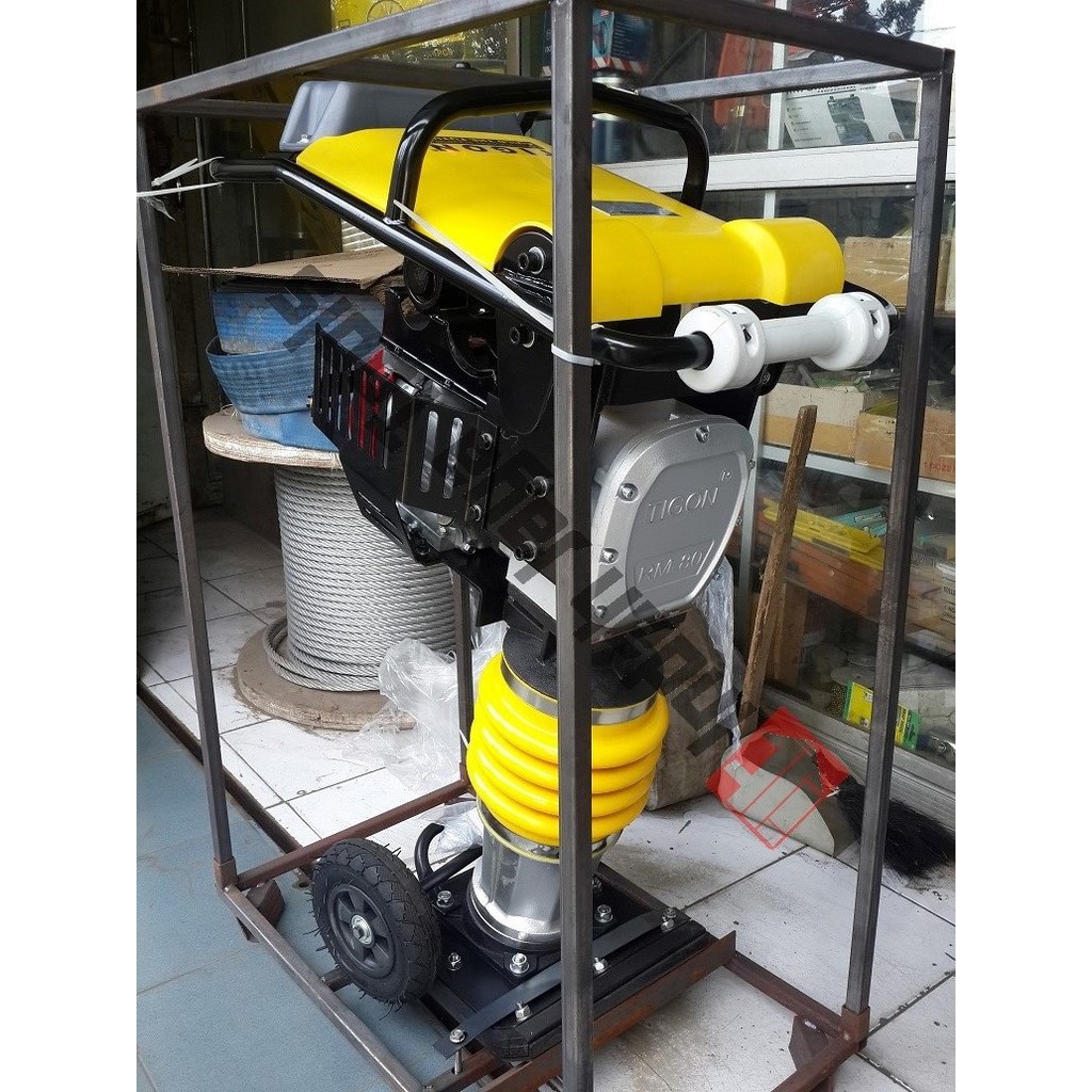 Mesin Stamper Timbris Tigon + Engine Honda Pemadat Tanah