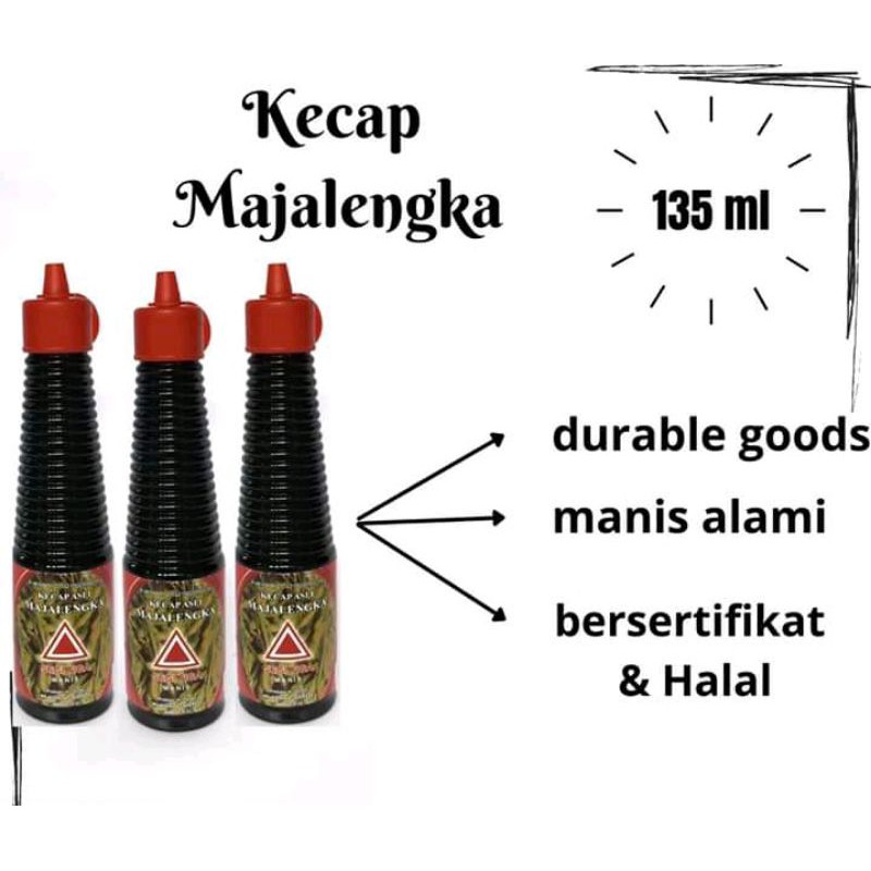 

kecap segitiga , kecap majalengka ukuran 135ml