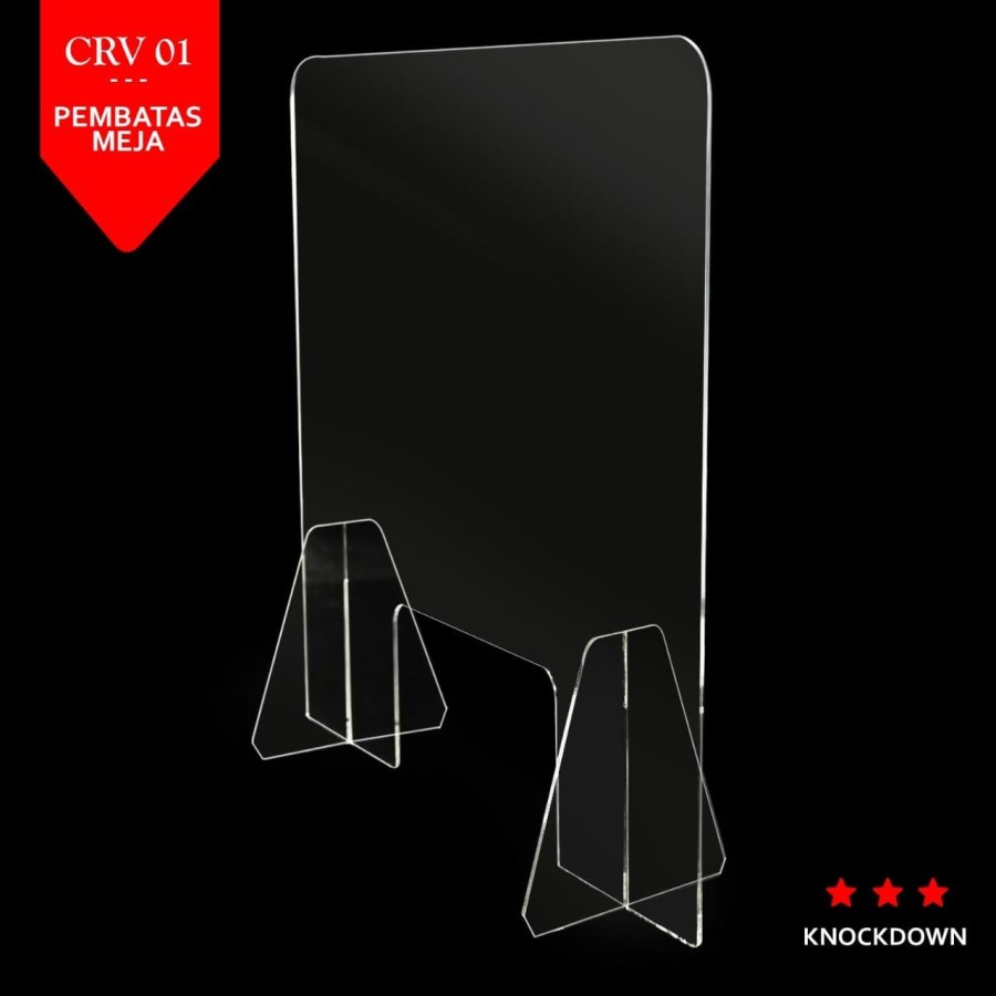 Pembatas meja acrylic/ table divider/ penyekat meja akrilik / penyekat