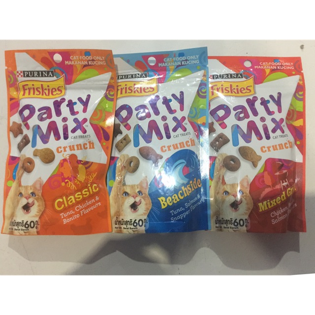 Frieskies party Mix Beachside/makanan cemilan kucing