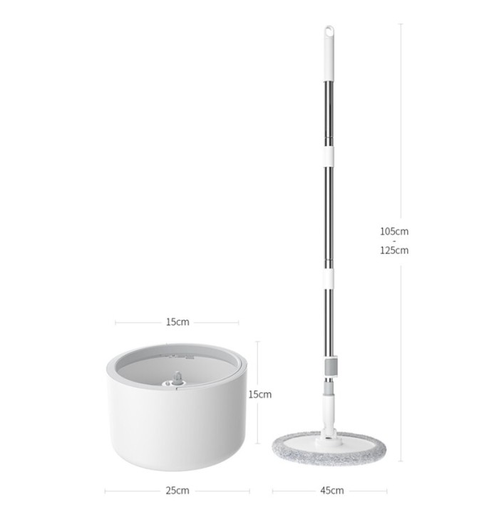 Alat Pel Lantai Spin Mop Otomatis Pel Kain Lantai Super Mop