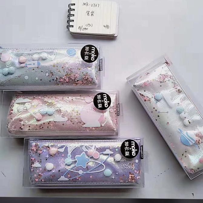 

Ready Oke] Pencil Case Sprinkle Hologram Glitter / Kotak Pensil Holgram Glitter