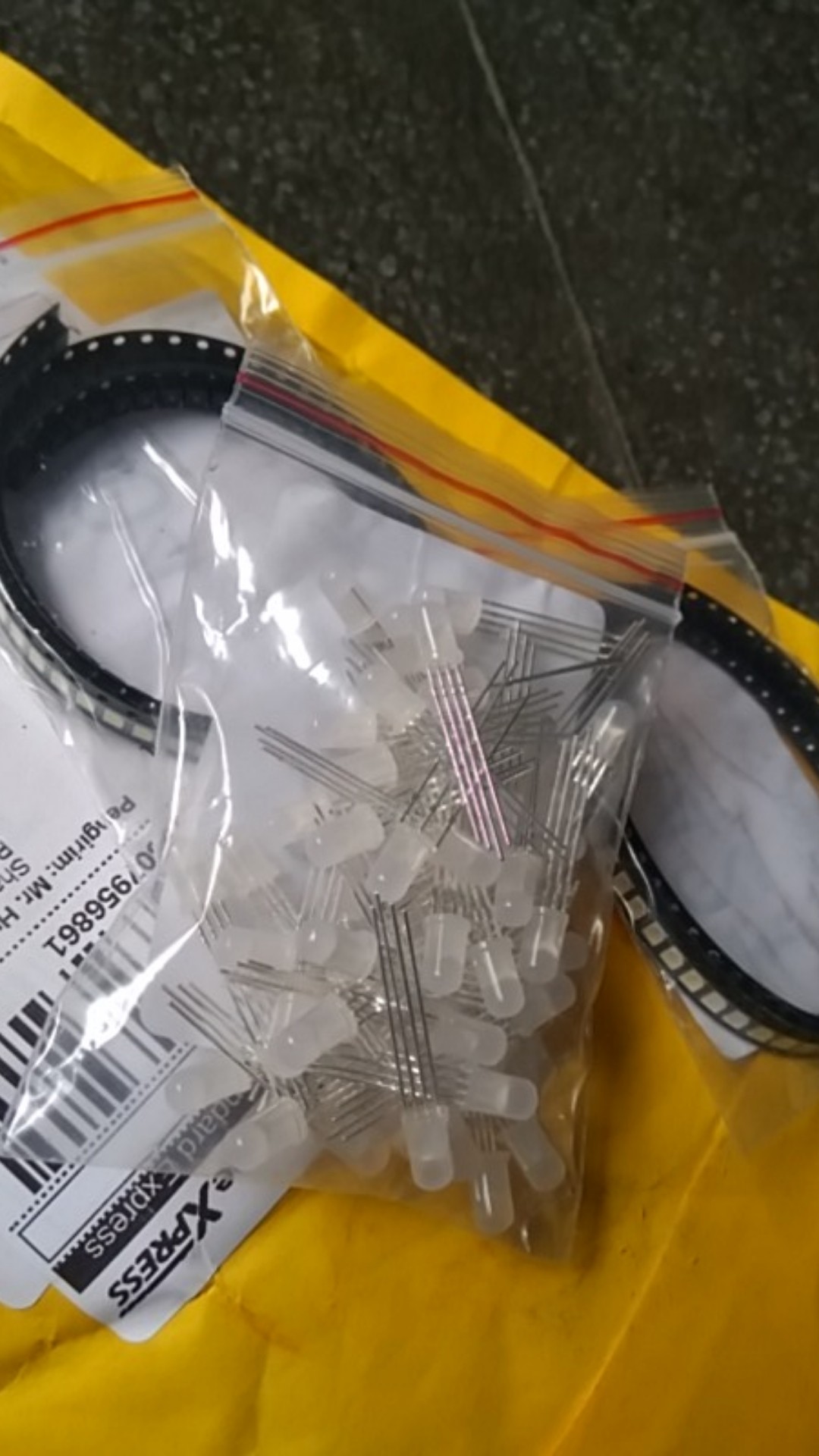 50pcs 5mm Rgb Red Green Blue Transparent Led / Fog Four Feet Controlled Common Cathode Fog-cathode