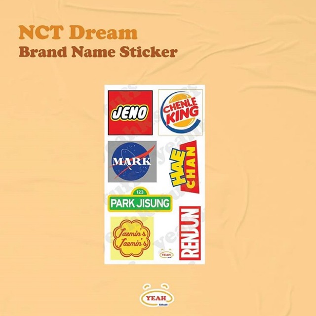 NCT Dream Brand Name Sticker Set