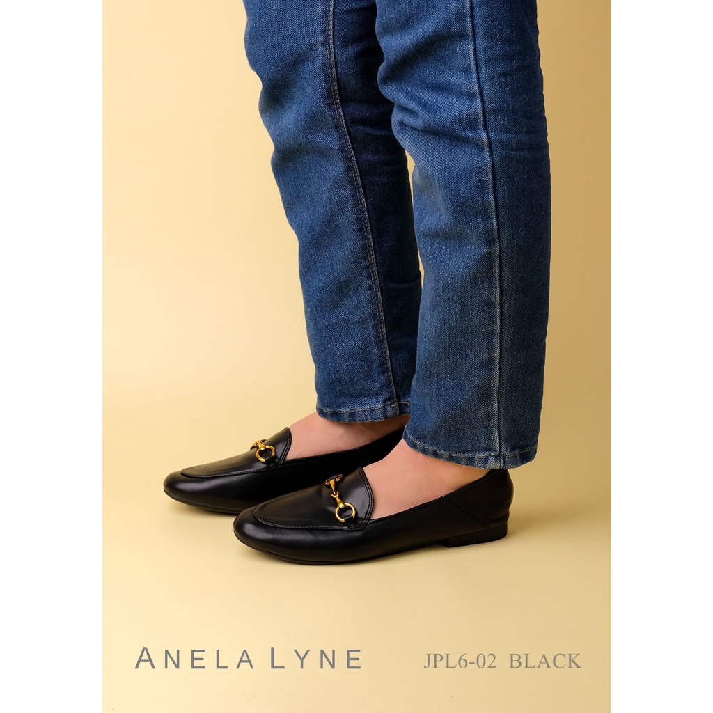 ANELA LYNE SEPATU LOAFERS LEATHER  BAYLEY PL6-02 ORIGINAL