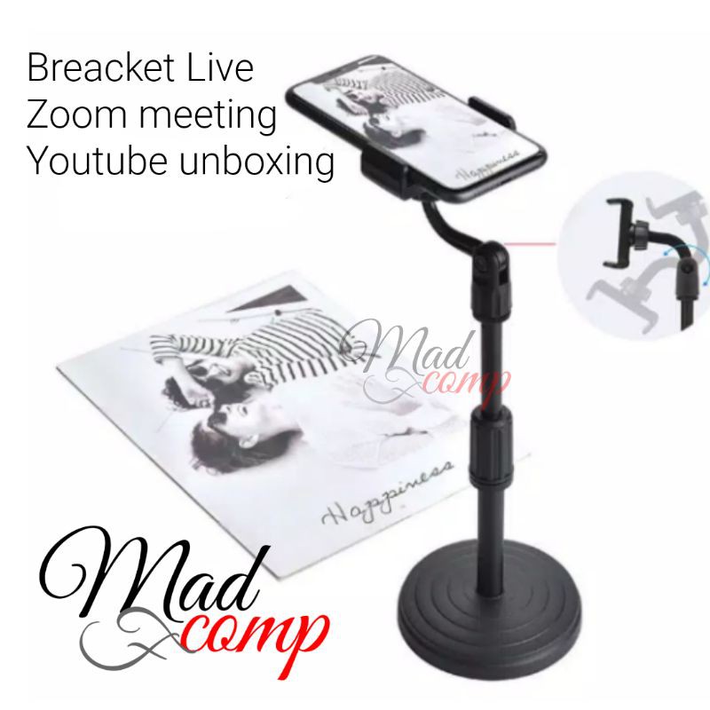 MICROPHONE SMARTPHONE STAND LIVE BREACKET ZOOM MEETING PODCAST UNBOXING