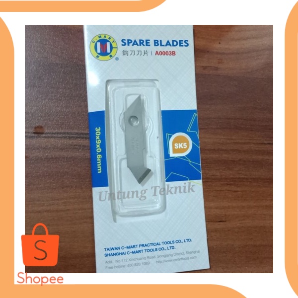 

Dijual C-MART SK5 Cutter Acrylic Refill Blade - Isi ulang cutter plastik 18t Diskon