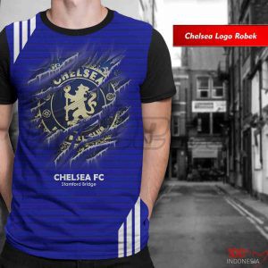 KAOS BOLA CHELSEA PRIA WANITA LOGO 3D