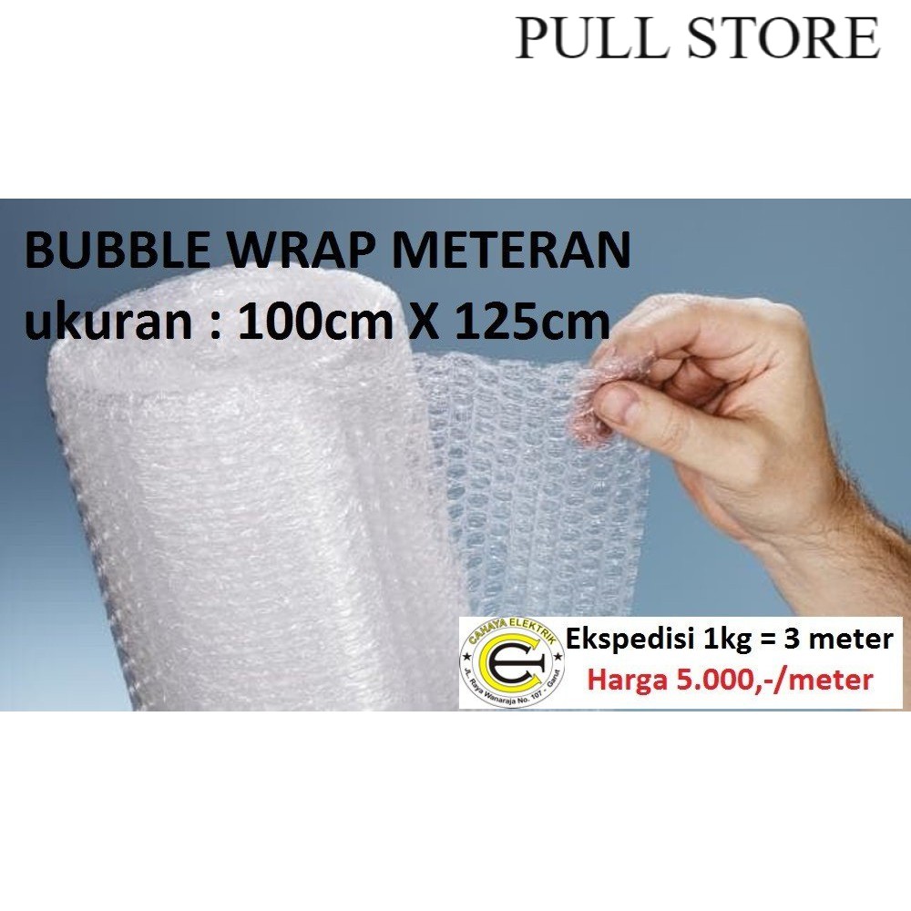 

Bubble Wrap Meteran Berkualitas 1 x 1.25 meter - 100x125 cm Kualitas Super