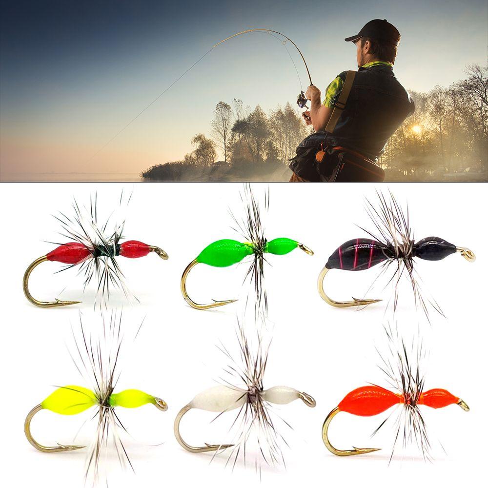 Preva 5pcs Insect Hook Alat Pancing Buatan Insect Lure Hair Hook Fishhooks Umpan Semut