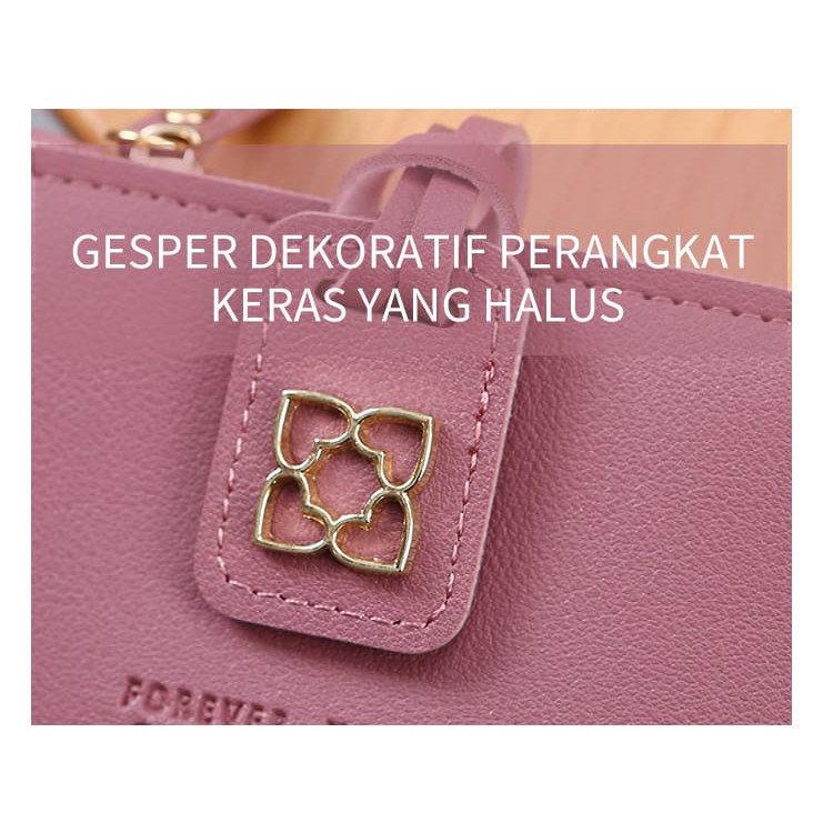 (COD) Dompet Lipat Wanita Dompet Murah Kecil Dompet Fashion Korea