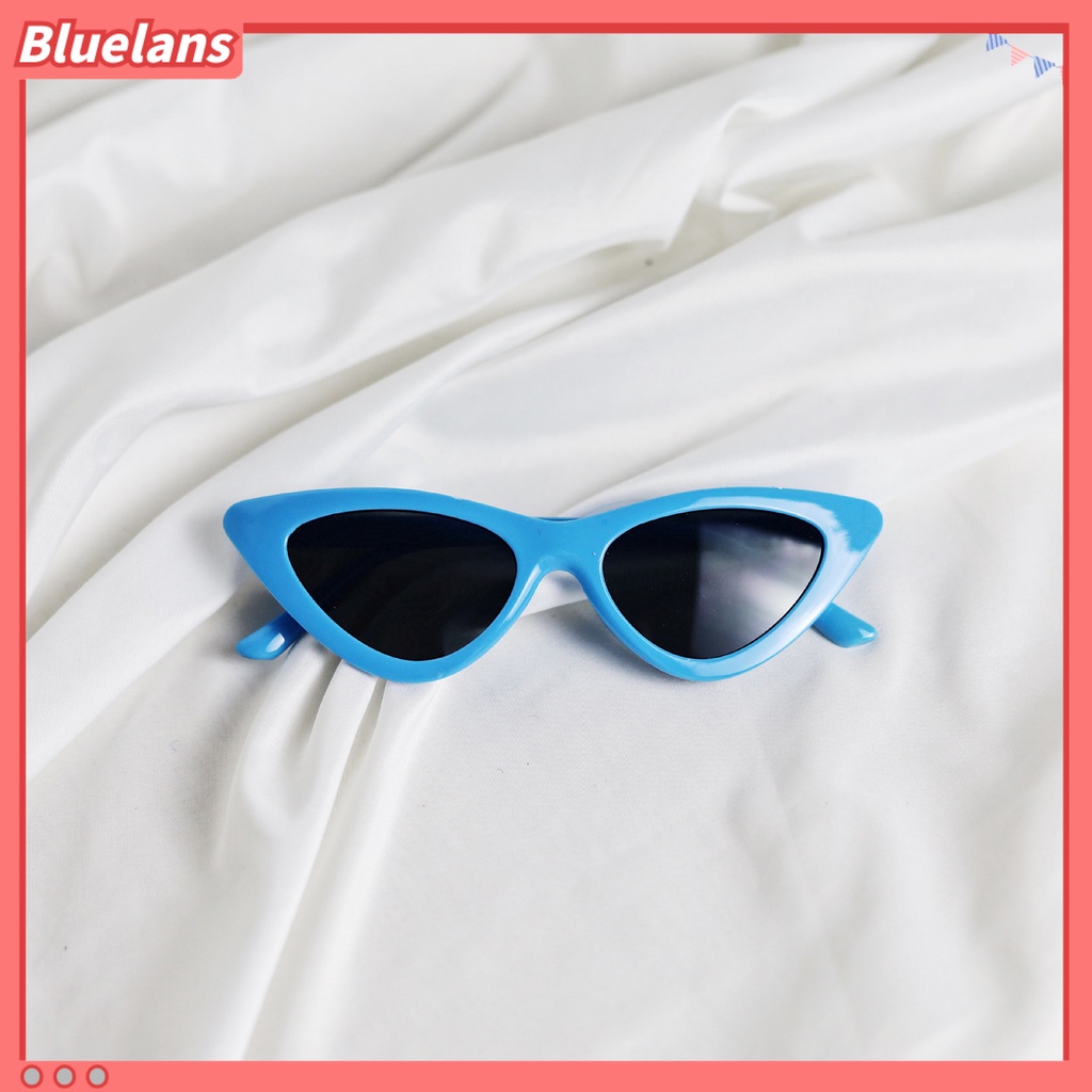 Bluelans Retro Funny Unisex Anti Sun Narrow Cats Eye Plastic Frame Sunglasses Eyewear