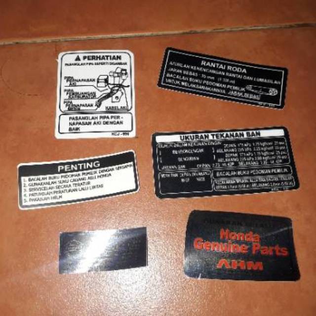 stiker tiger lawas lama revo