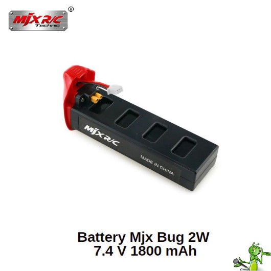 Battery Drone Mjx Bugs B 2W  1800 mAh 7.4V  Lipo Baterai Original