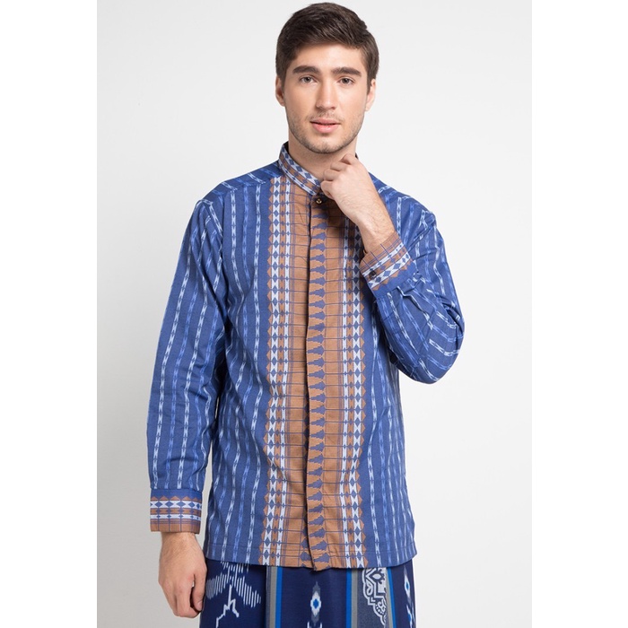 ARJUNA WEDA Koko Tenun Songket 2 - Blue bn17