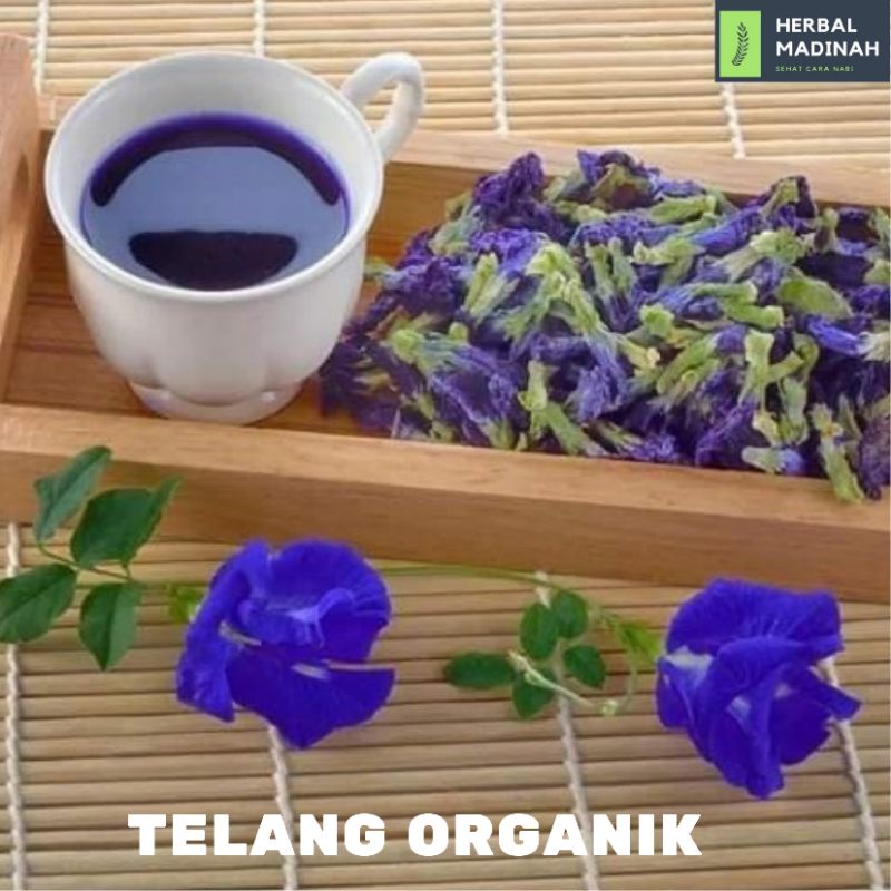 

Teh Bunga telang organik kering/butterfly pea herbal alami untuk kesehatan sehari-hari