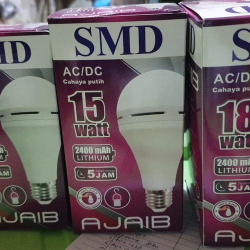 Lampu Emergency SMD LED 9 12 15 18 Watt MY LED Ajaib II SMD Emergency Lamp menyala otomatis tahan lama hemat energi