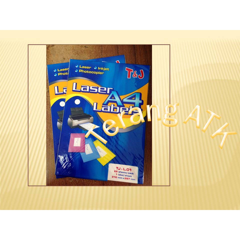

Label HVS Merek Tom & Jerry Laser Label Ukuran A4 [Isi 25 Lembar]