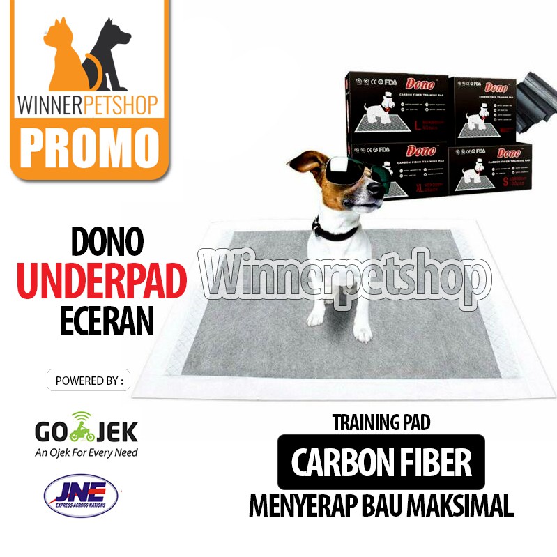 UNDERPAD ECERAN // ALAS KENCING ANJING KUCING - MERK DONO -- KARBON FIBER