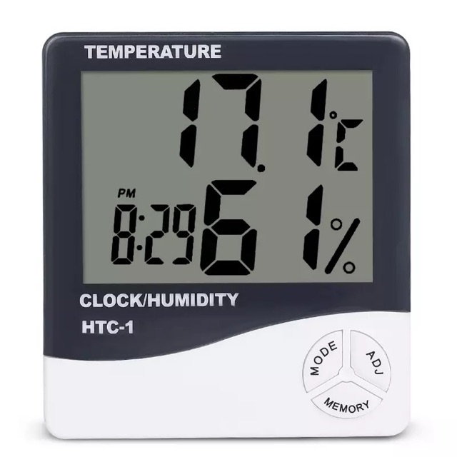 Digital Thermometer Hygrometer Weather Station Alarm Clock