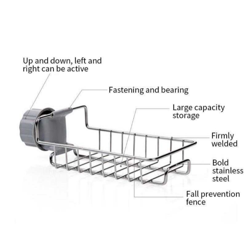 Rak Sabun Dapur Kran Cuci Piring Meja Keran Sink Meja Dapur Full Stainless