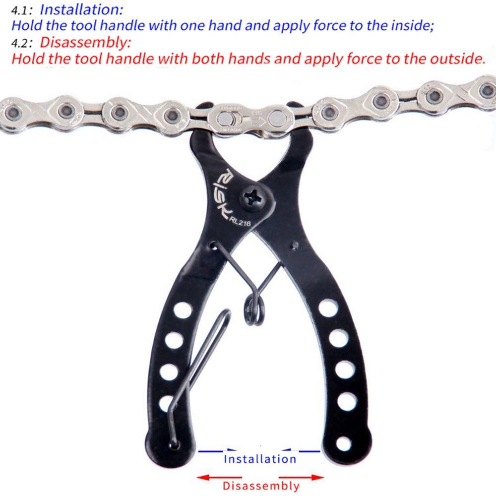 R-FLOWER Reparasi Rantai Sepeda Dengan Hook Up Bicycle Tool Kit MTB Sepeda Jalan Multi Link Plier