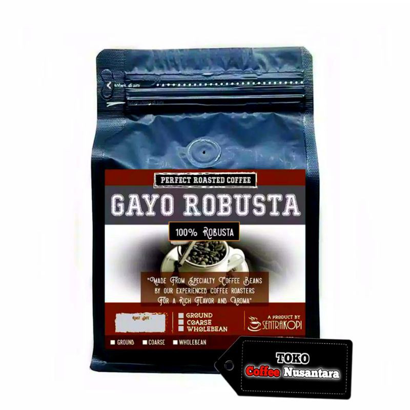 

Kopi Robusta 200 Gr Aceh Gayo - Biji / Bubuk - Premium Coffee