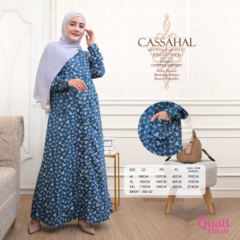 CASSAHAL QUAIL HIJAB GAMIS BRANDED GAMIS PREMIUM
