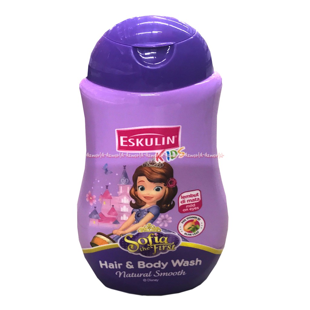 Eskulin Kids Sofia 280 ml Shampo dan sabun 2in1 dengan karakter sofia Shampoo