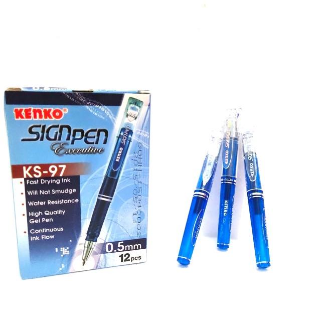 

OFFICE & STATIONERY | ALAT TULIS | KENKO SIGN PEN PENA PULPEN 0.5 MM 12 PCS KS-97