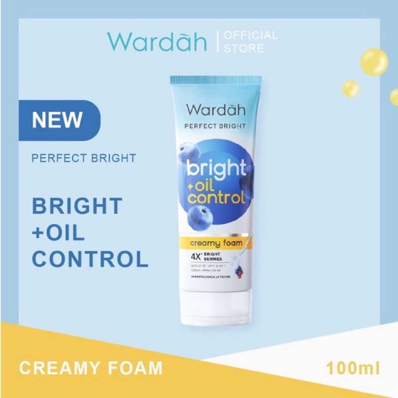 WARDAH PERFECT BRIGHT CREAMY FOAM BRIGHT + OIL CONTROL 100ML