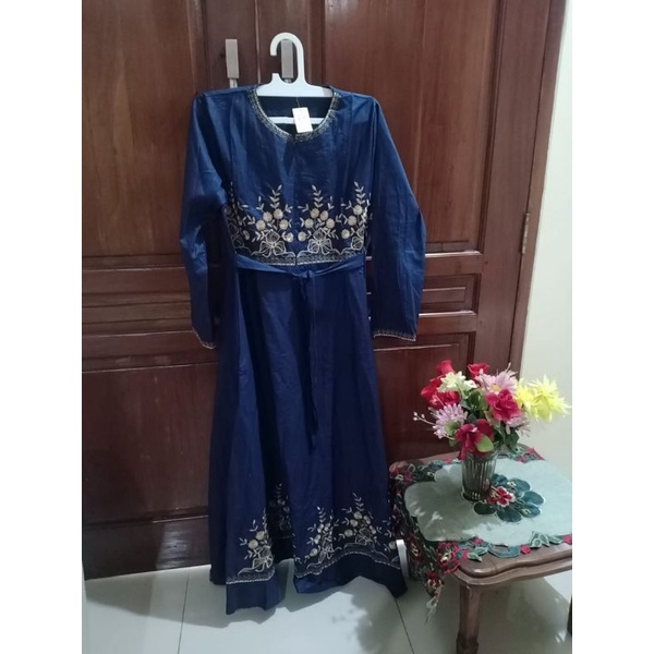 Gamis Wanita Katun Bordir