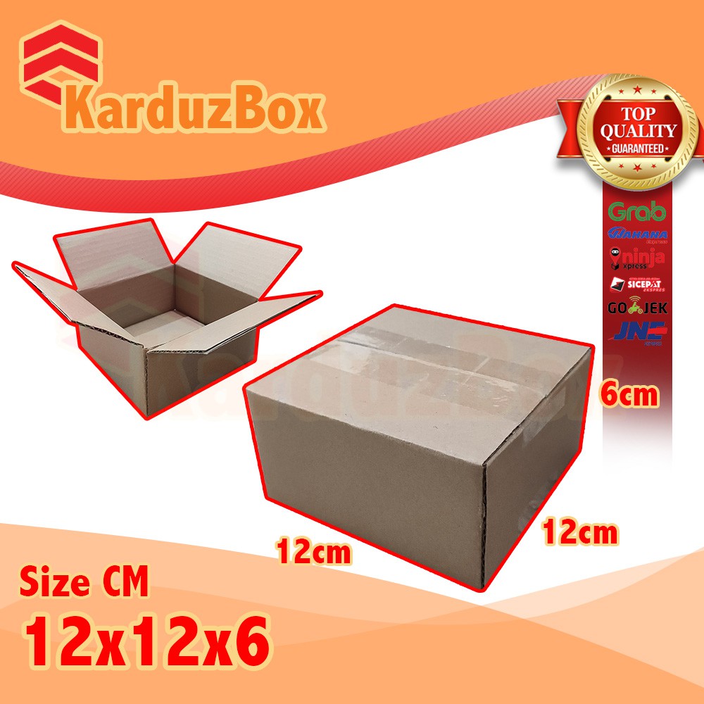 

12x12x6 kardus box packaging POLOS BARU