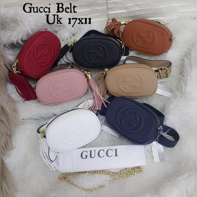 ⭐⭐ HOT TAS SELEMPANG MURAH MERIAH⭐⭐ TAS PINGGANG WAIST BAG GUCCI OVAL MINI BRANDED IMPORT