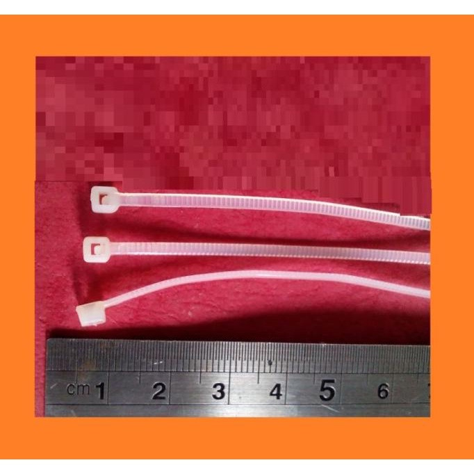 

Qty 100 Pcs Kabel Tie Putih Kss Cv-100 Mm / 10 Cm X 2,8 Mm Nivic00 Murah